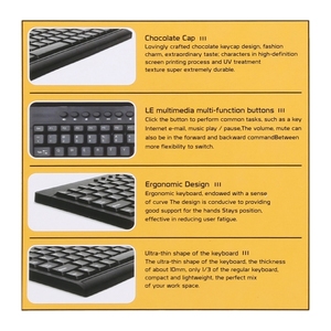 Factory KB-301A English Version Multimedia Notebook Mini Wired <strong>Keyboard</strong> - Product Image 5