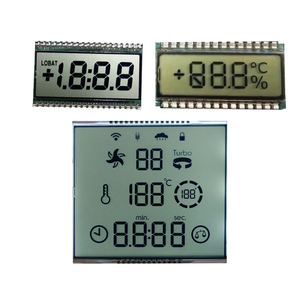 Pantalla monocromática LCD personalizada de fábrica Pantalla LCD de 7 segmentos para medidor de temperatura/energía del termostato