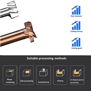 LOGO Spiral Spiral iplik T yuvası karbür T tipi frezeler freze kesicisi Tungsten çelik cnc kesme aletleri torna aracı - Product Image 3