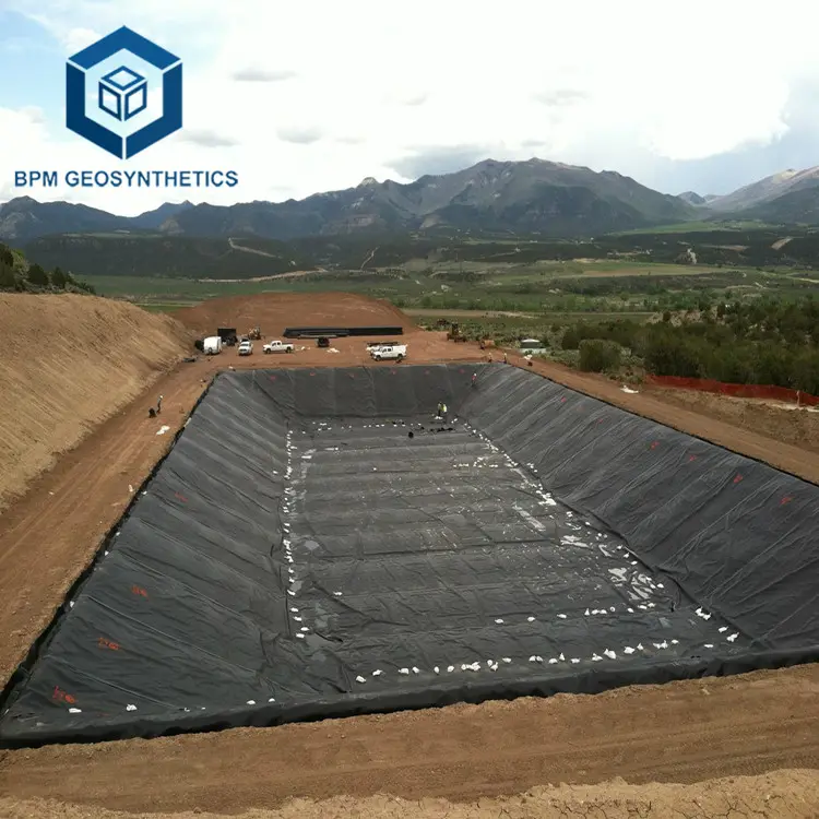 Geomembrane ม้วน HDPE 60ล้าน HDPE 2มม. สำหรับฝังกลบในคูเวต BPM Geosynอนาคต60ล้าน HDPE ซับ