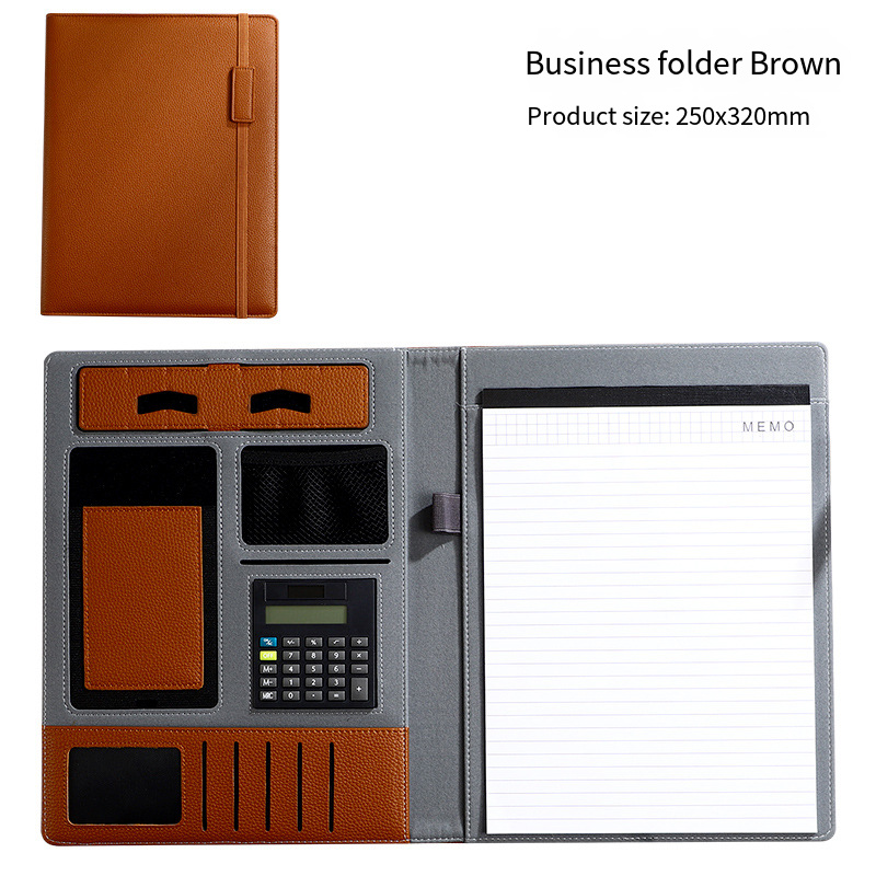 Brown-with memo calculator(Tie rope)