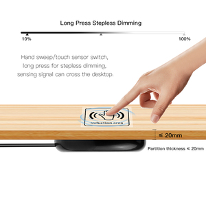 Dimmbarer 5V USB-Berührungs sensorsc halter aus Holz Durchdringbarer Schalter Sensor LED-Dimmer-Steuersc halter für Smart Home LED-Licht leiste - Product Image 4
