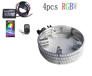 4pc RGBW 17&quot; Wheel Ring <strong>LED</strong> Light Kit Kingshowstar App Controlled - Product Image 4
