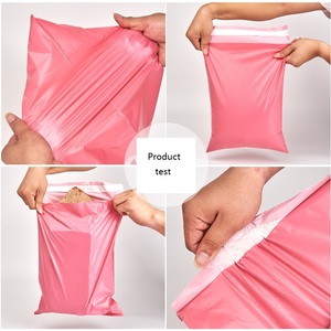 Thân thiện với môi tùy chỉnh kích thước màu hồng Poly Túi bưu phẩm 100 cái mỗi với in xử lý bề mặt Express mail chuyển phát nhanh mail bao bì - Product Image 5