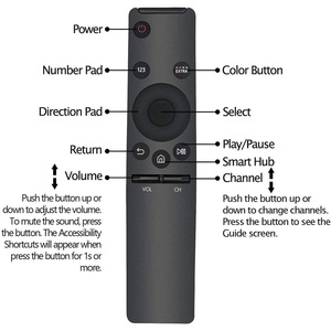 Applicable for Samsung Smart Tv Remote Control Bn59-01259b Bn59-01259d/e 1260a Hd 4k Lcd Tv Remote Control