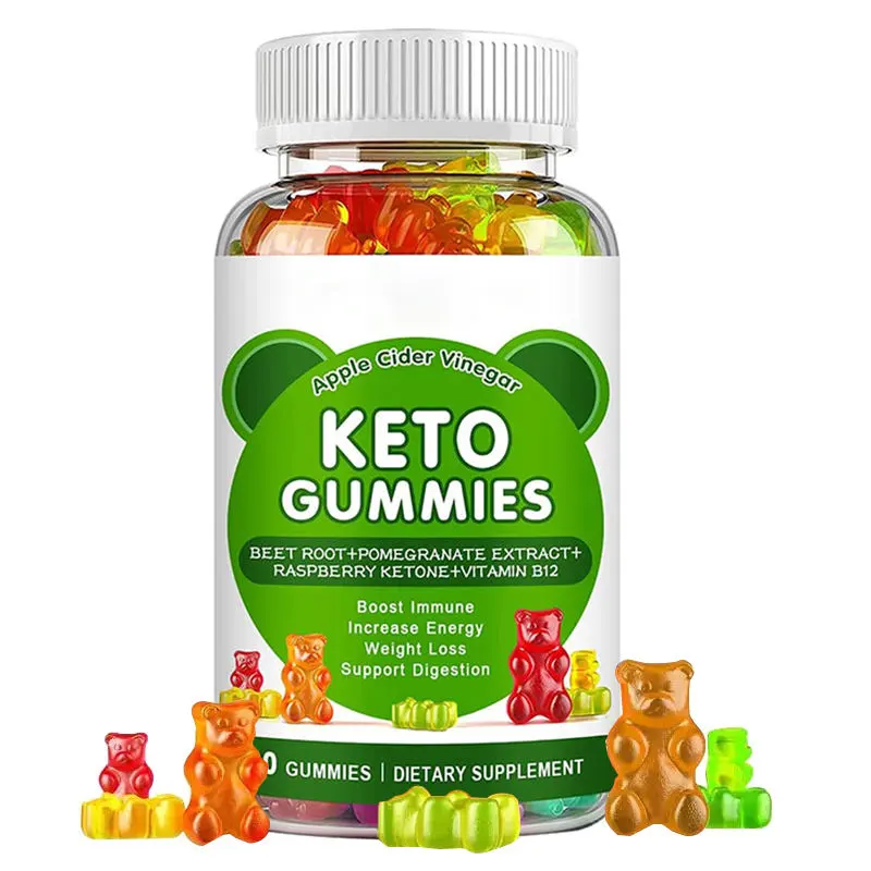 Apple Cider Vinegar Keto Gummy Bears with The Mother for Weight Loss Immune Boost Detox & Cleanse, ACV Gummies Candy Slim Diet