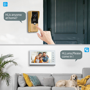 VIDEW 4 Wired 7 Inch Screen Night Vision Home Door Bell Video <strong>Intercom</strong> <strong>System</strong> RFID Unlock Camera Doorbell for Villa - Product Image 5