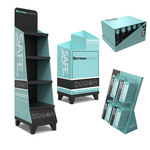 Karton Display Stand Supermarkt Kostenlose Werbung Faltbarer Boden Racking Display Karton POP Store Regal - Product Image 1