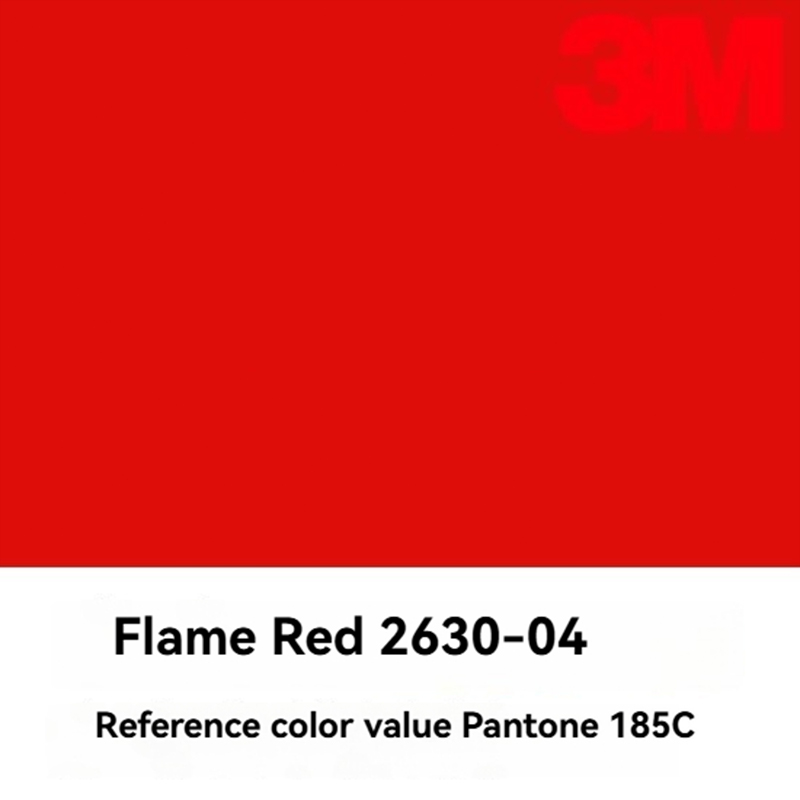 Vinyle auto-adhésif 3M Rouge Flamme 1030-04