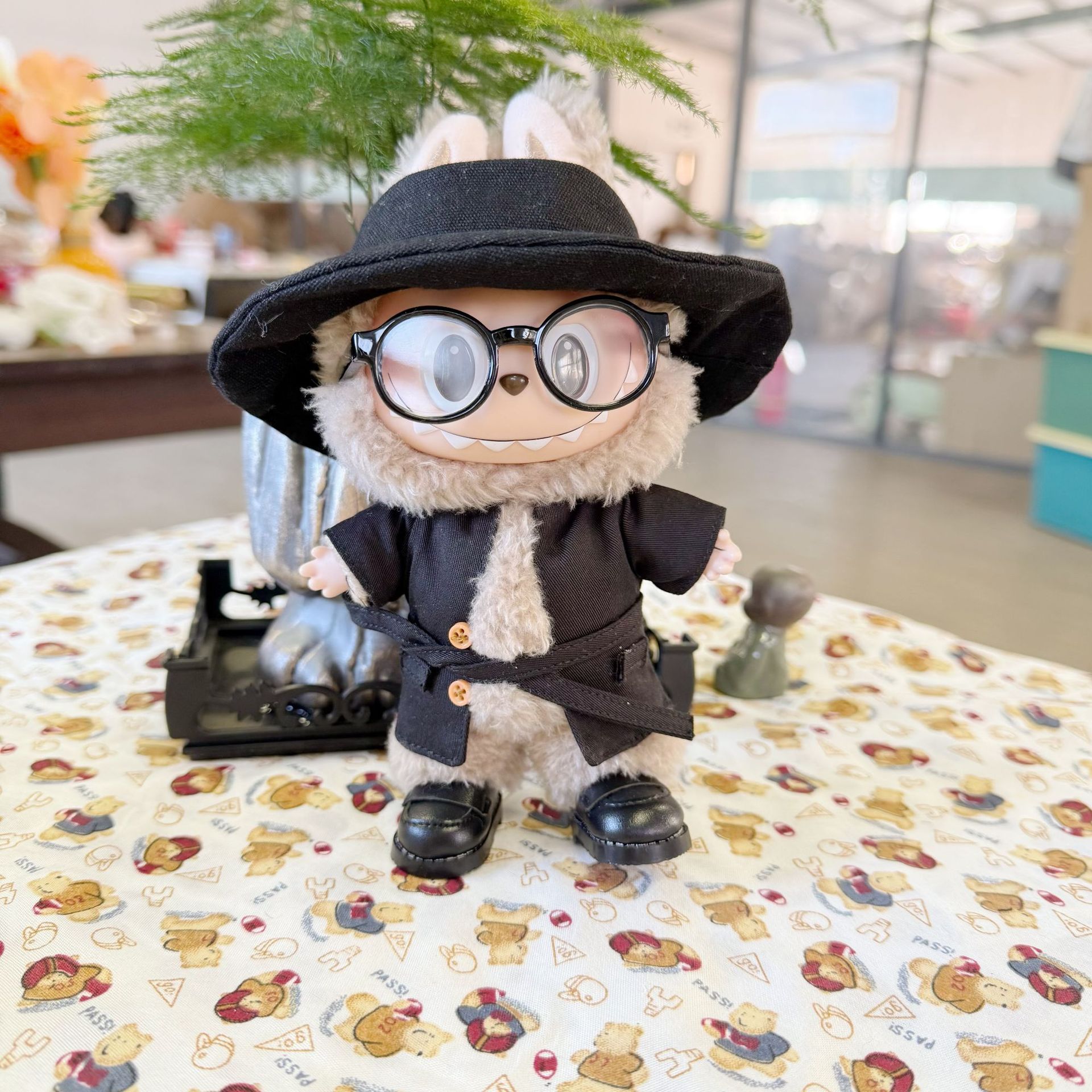 Vêtements noirs pour retourneurs deux pièces-chapeau kaki noir-noir