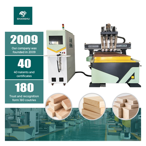 SHANSHU 1328, enrutador CNC de anidación de madera automático, armarios de máquina para fabricar muebles, sistema de Control Mach3, engranaje de mesa de vacío - Product Image 1