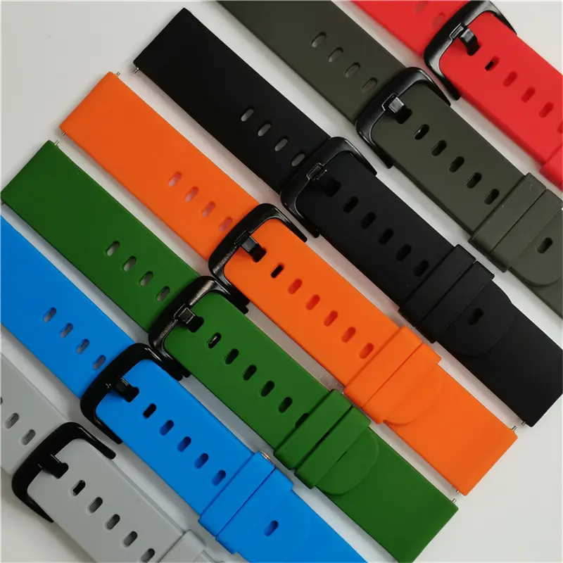 Sportband Siliconen Rubber Horlogeband Voor Huawei Horloge Gt Vervangende Polsband 20Mm 22Mm Horlogeband Verstelbaar