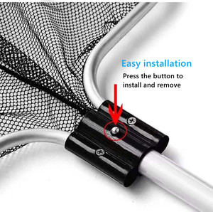 Çin toptan kare yuvarlak balık balıkçılık el net koi balık geri çekilebilir net dayanıklı ve güçlü naylon sazan iniş balık ağı - Product Image 3