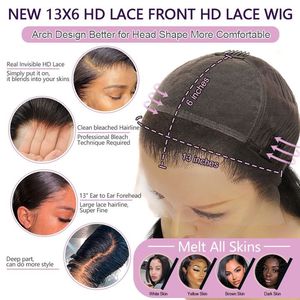 38Inch Raw Indian Curly Deep Wave Wig 40 Inch Curly Deep Wave Full Lace <strong>Human</strong> Hair Wig 180 Density 13X6 Deep Wave Lace Front Wig - Product Image 4