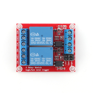 5V/12V/24Vセンサーモジュールキット付き2チャンネル低レベルトリガーリレーモジュール - Product Image 1