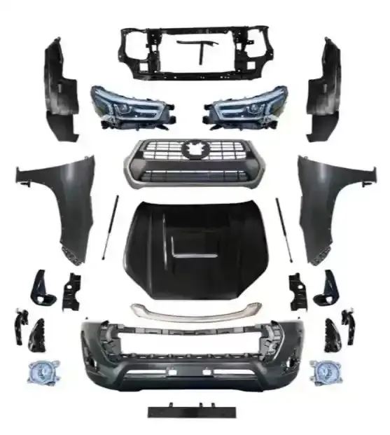Lớn Hàng Hóa Xe Pickup Body Kit Bodykit Đối Với Đồ Chơi Ota Hilux Vigo 2004 2016 Thay Đổi Để Hilux Rocco 2021 PP Chất Liệu