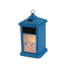 Tragbare realistische Flamme 400W Keramik Terrassen heizungen Indoor Elektrische Kamine Desktop Laterne Kamin heizung Mit LED-Anzeige - Product Image 5