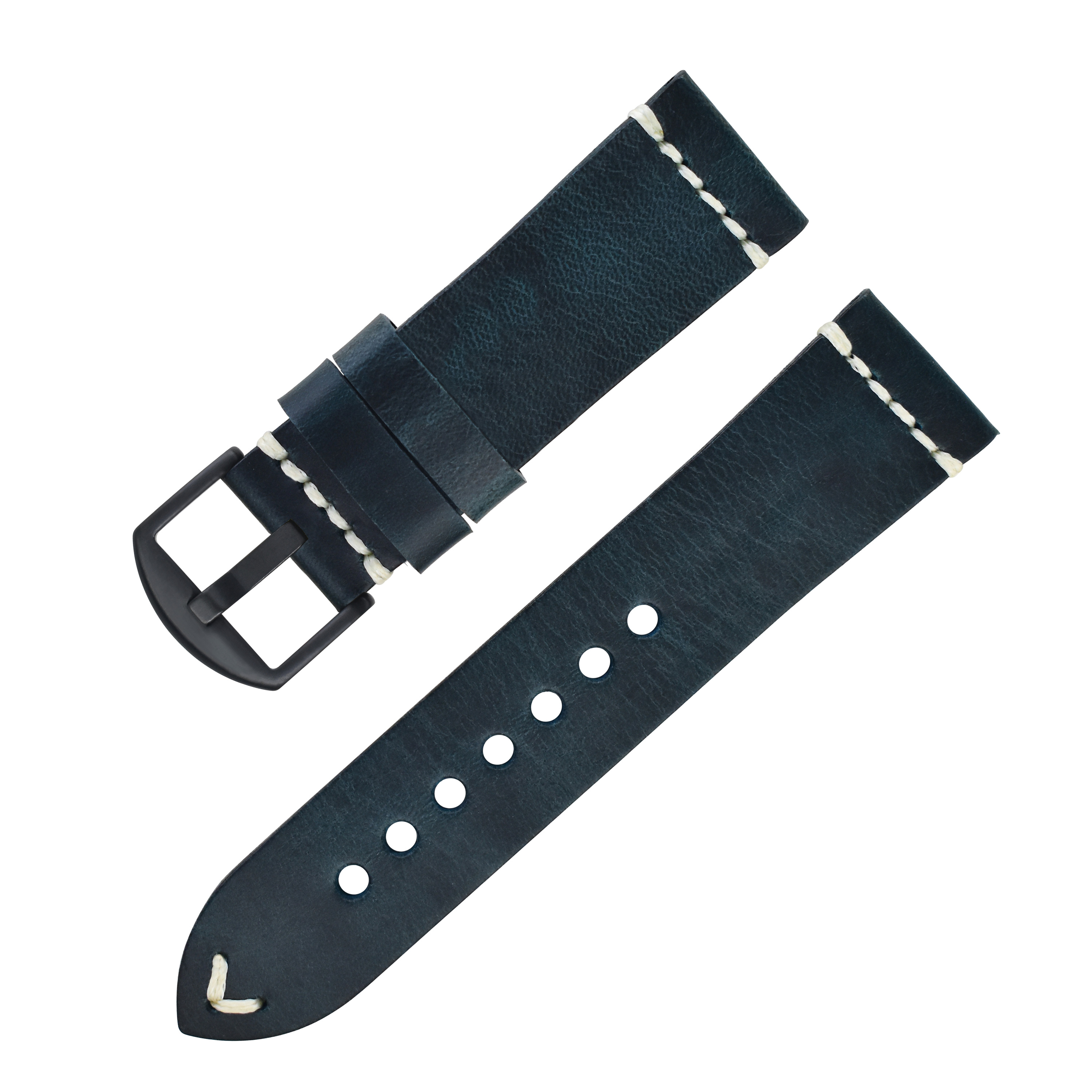 Boucle bleu roi-noir K009S
