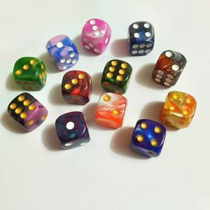 Sản xuất xúc xắc Cẩm Thạch 16mm bán buôn xúc xắc ngọc trai 16mm để tạo và trò chơi trên bàn - Product Image 4