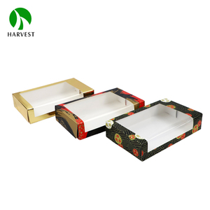 Özel gitmek kutuları restoran şeffaf pencere ile kraft kağıt gıda ambalaj kutusu çıkar - Product Image 1