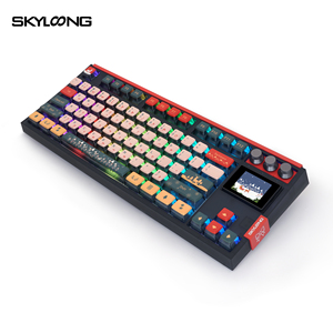 Tastiera senza fili Buon Natale con Skyloong GK87 Pro Pudding tasti schermo da 1.7 pollici per sistema Mac/Win - Product Image 2