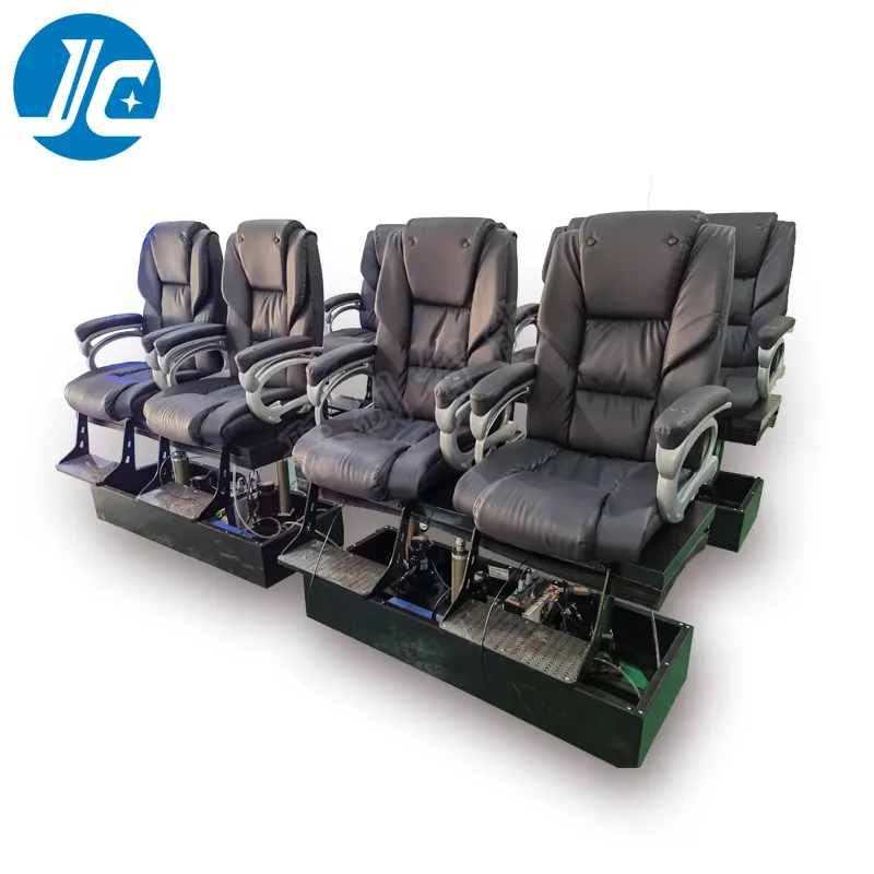 Cadeira Simulador Cinema 5D Cinema Tema Parque 4 Seats