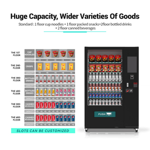 High Quality Euro Currency <strong>Vending</strong> <strong>Machine</strong> Customization Small Qr Code Payment Europe <strong>Vending</strong> <strong>Machine</strong> for Drinks and Snacks - Product Image 4