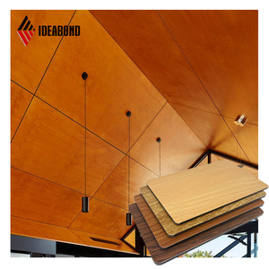 Alucobond Custom oder Standard Niedrig preis Vorhang fassaden verkleidung Holz farb beschichtetes Aluminium-Verbund blech ACP ACM Hersteller - Product Image 3