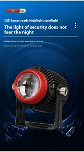 LED projektör lens LED sis lambası çalışma ışığı araba ve motosiklet yardımcı ışık - Product Image 5