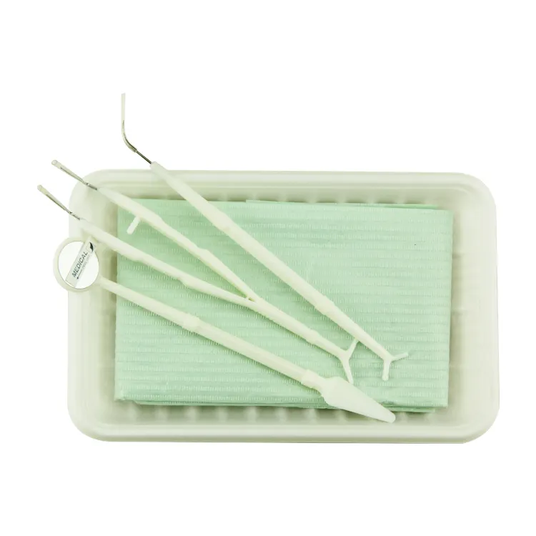 Zogear-kit de Instrumentos dentales desechables, esterilizados, TA021-3, fabricante de dispositivos desechables, 5 uds.