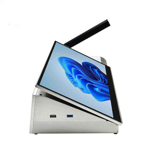 Smart Desktop Computer Stand Tisch mit neuem Design Papier loses Konferenz system und LCD Lift Confer Monitor Video funktion