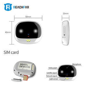 Botón de pánico rastreador GPS portátil de dos manera hablando impermeable y usar para mascotas y personas monitor Dispositivo de seguridad - Product Image 5
