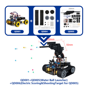 Anfänger freundliches intelligentes Tankroboter-Kit mit Revolver ketten gehäuse für Arduino STEM DIY Coding Education für Kinder