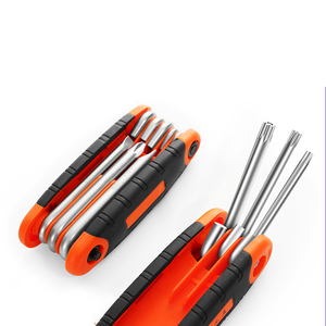 Portable CRV Steel Pocket Folding Multi Tool Allen <strong>Key</strong> Wrench Set Multi Allen <strong>Key</strong> Fold Allen Wrench Set <strong>8pc</strong> <strong>Hex</strong> <strong>Key</strong> Wrench - Product Image 1