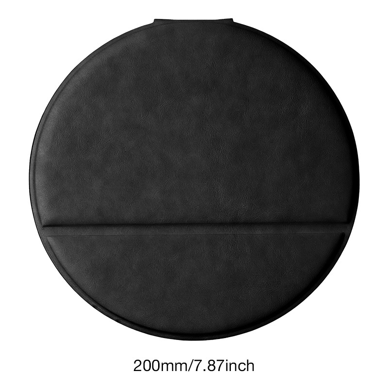Black PU Leather Mirror