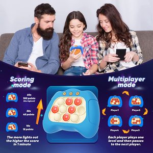 חם פופ מהיר לדחוף בועה משחק קונסולת אור-אפ אלקטרונית קופץ צעצוע פידג 'ט חושי עשוי פלסטיק עמיד לילדים