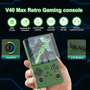 ドロップシッピングレトロミニR36S V40 MAXオープンソースハンドヘルドゲームプレーヤーアップグレードバージョンHD IPSゲームボーイPSPビデオゲームコンソール