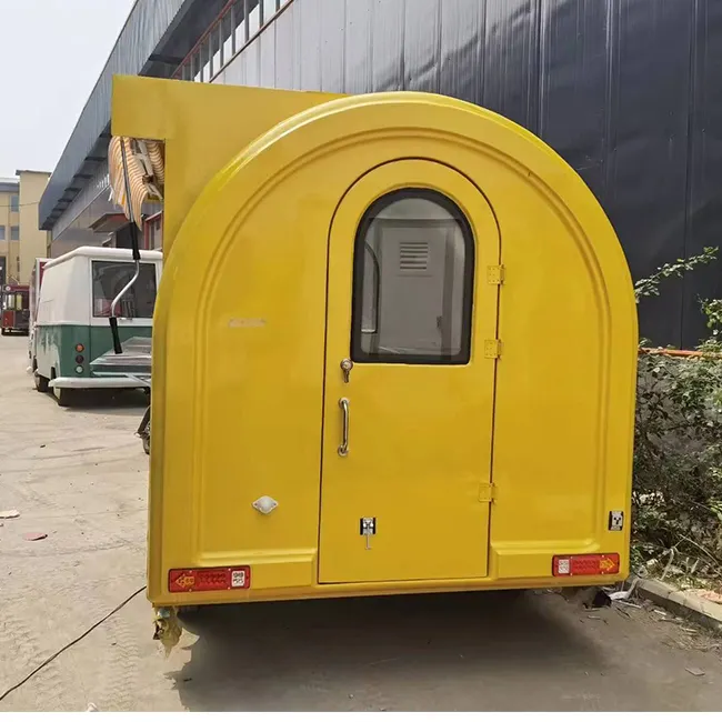 Street Food Cart Rasierte Eismaschine Food Cart Mobile Trailer Food Trucks