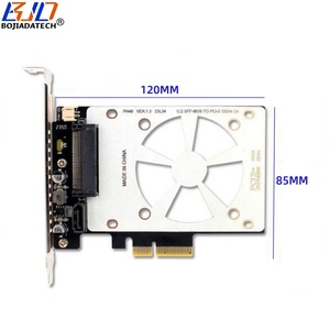 PCI Express PCI-E 4.0 4X to U.<strong>2</strong> SFF-8639 Converter Adapter Card With SATA 3.0 7PIN Cable for U2 NVME SSD / <strong>2</strong>.5&quot; SATA SSD - Product Image 3