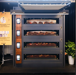Forno elettrico modulare a quattro ponti con TOUCH SCREEN modello HBWO-4004-ZS4-MST attrezzature industriali da cucina - Product Image 1