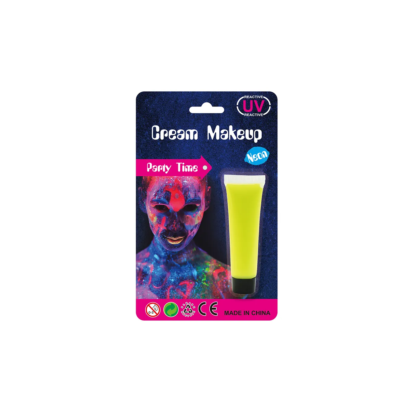 Fluorescent Paint Grow in Dark Make Up Neon Cream Face Paint Kit for Kids Halloween Makeup Party Makeup Colorful