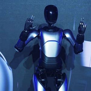 Новый бионический двустворчатый гуманоидный робот АИ Аватар для обучения