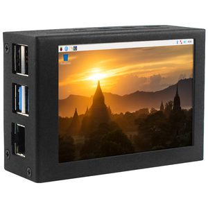 Raspberry Pi Pantalla táctil TFT de 3,5 pulgadas Pantalla LCD 480*320 conectada por GPIO con carcasa opcional y disipador de calor para RPi 4B/3/3B