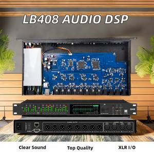 Procesador de audio digital profesional 4 entradas 8 salidas Audio FIR sistema Dsp Chip AK5552 Material de metal hecho en EE. UU. - Product Image 2