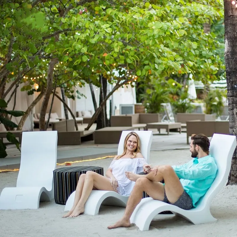 Gờ ngoài trời đồ nội thất hiện đại thấp trở lại trong hồ bơi Lounger Chaise ghế bãi biển hồ bơi Sun Lounger ghế