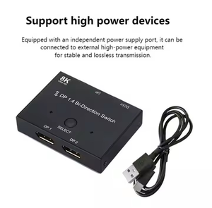 スイッチスプリッター4K 2x1 2 2 in 1 Outコンバータ8K DP DisplayPort 1.4双方向スイッチ - Product Image 4