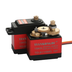 15KG Motor mit hohem Drehmoment Digital TD-8115 180 270 360 Servo Metall getriebe für Arduino DIY 1/8 1/10 1/12 RC Auto Hubschrauber Flugzeug Roboter