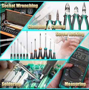 <strong>63</strong> Pcs Pro'skit PK-15308HM Field Maintenance <strong>Kit</strong> (220V, Metric) for Mechanical Overhaul Circuit Measurement Electrician Wiring - Product Image 2