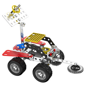 エンジニアリングメタル3Dパズル宇宙探査プローブ車両おもちゃセット科学実験STEMソーラーロボットキット - Product Image 3