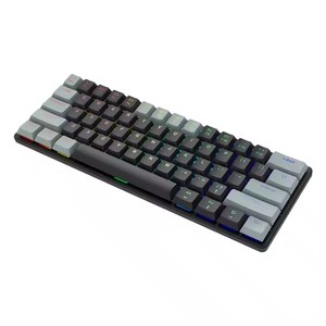 Mini Teclado mecánico personalizado de fábrica de 61 teclas, 60% tri-modo, retroiluminación LED RGB de colores mezclados, Teclado mecánico para Juegos de oficina - Product Image 4